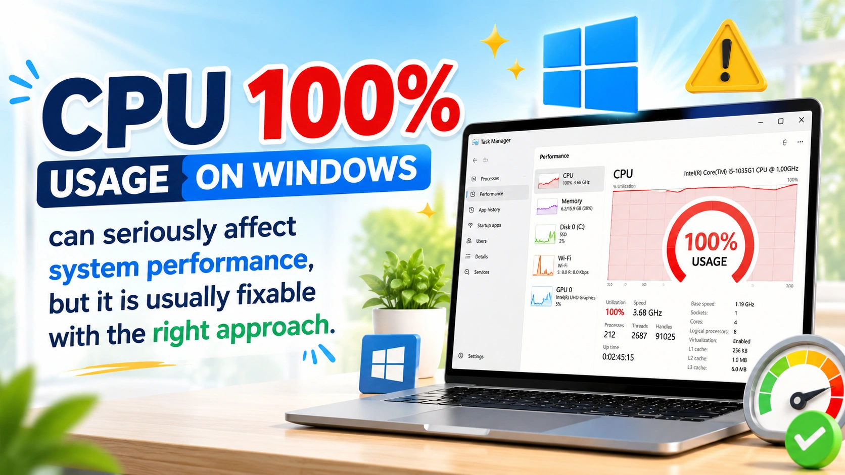 Fix CPU 100% Usage in Windows for Better Performance