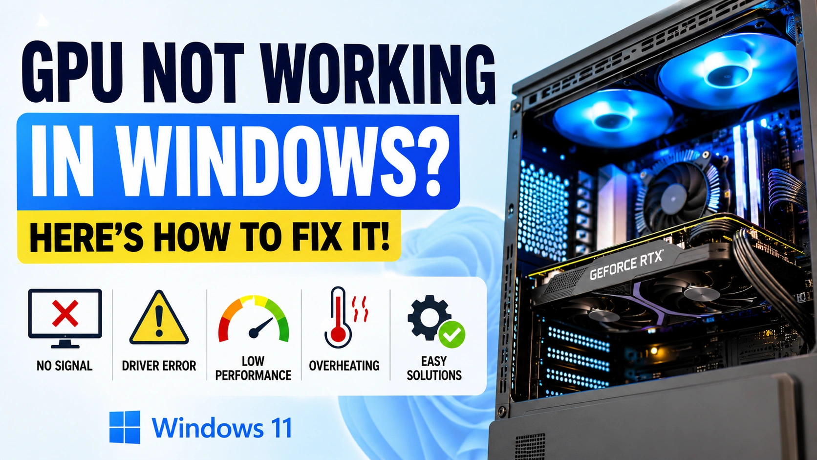 GPU Not Working in Windows? Here's How to Fix It