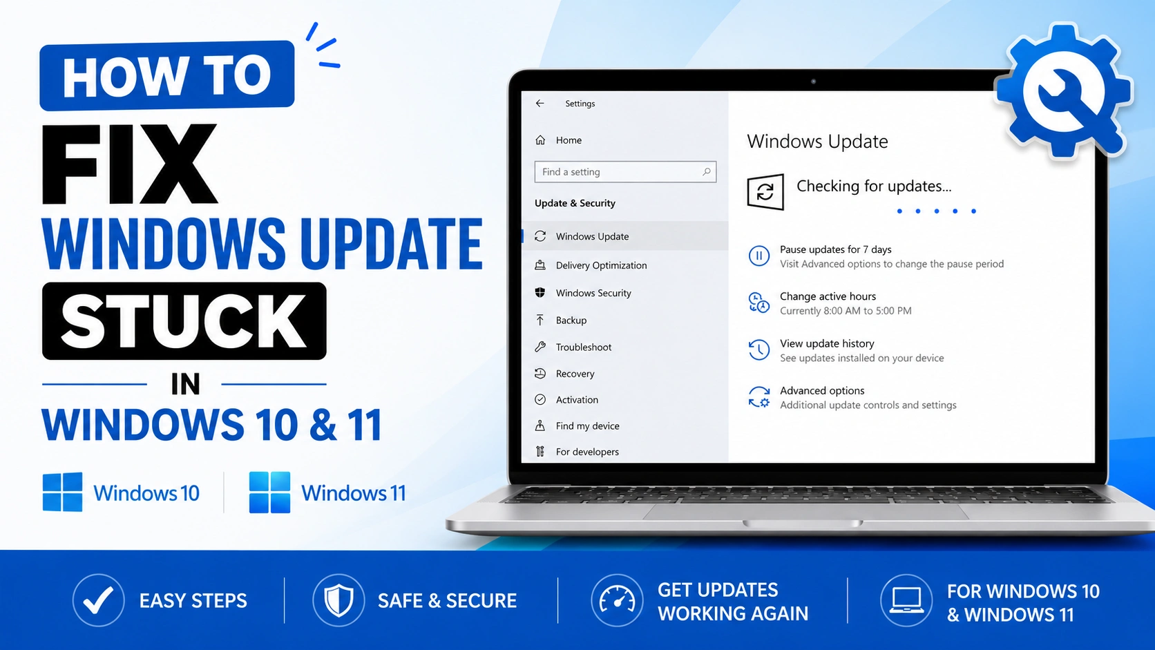How to Fix Windows Update Stuck in Windows 10 & 11