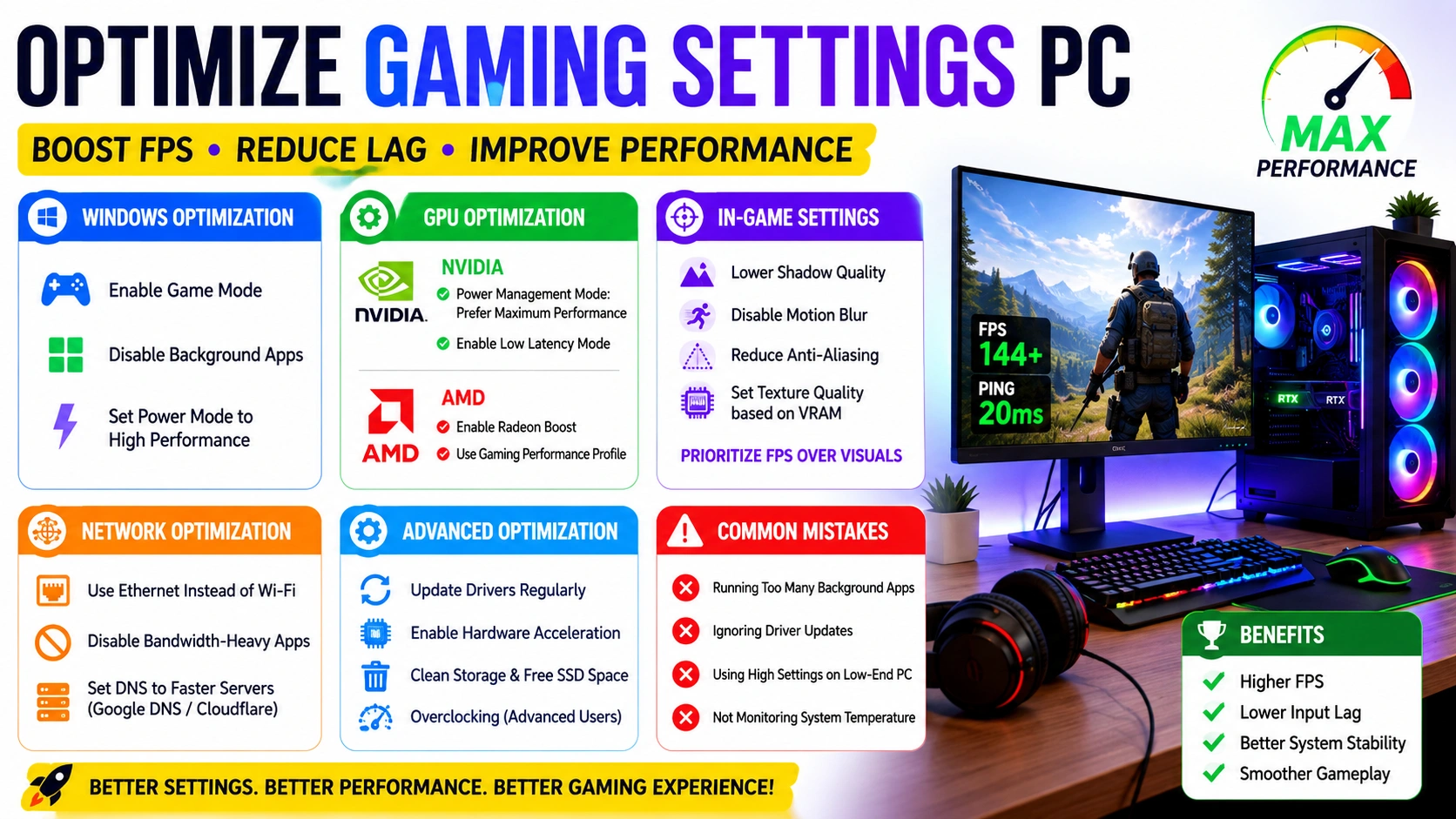 Optimize Gaming Settings PC: 10 Powerful Tweaks for Max FPS