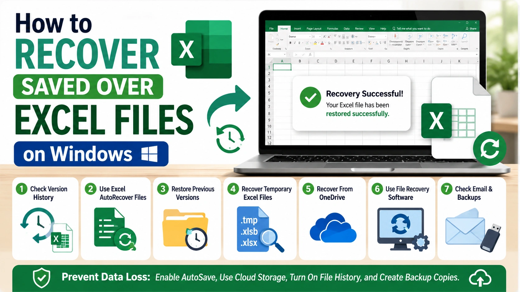 Recover Saved Over Excel Files on Windows: 7 Easy Fixes