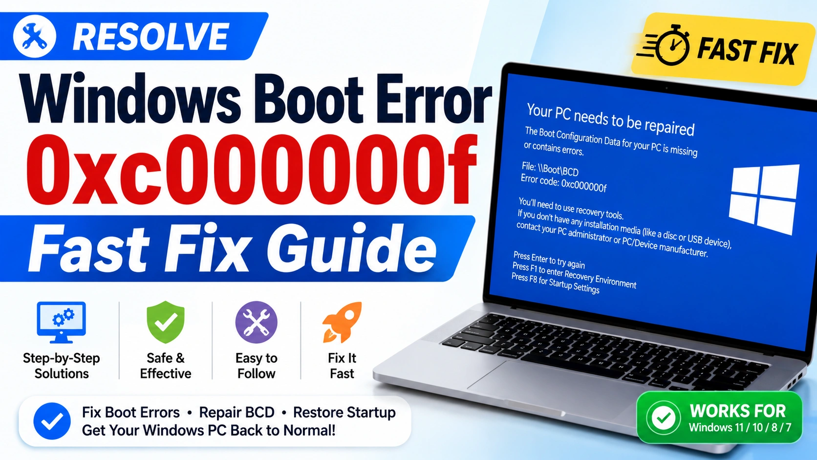 Resolve Windows Boot Error 0xc000000f Fast Fix Guide