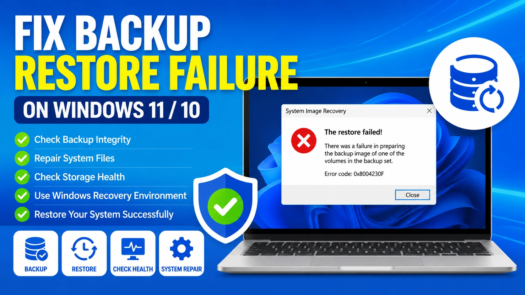 Fix Backup Restore Failure: 9 Powerful Solutions That Work Fix Backup Restore Failure: 9 Powerful Solutions That Work