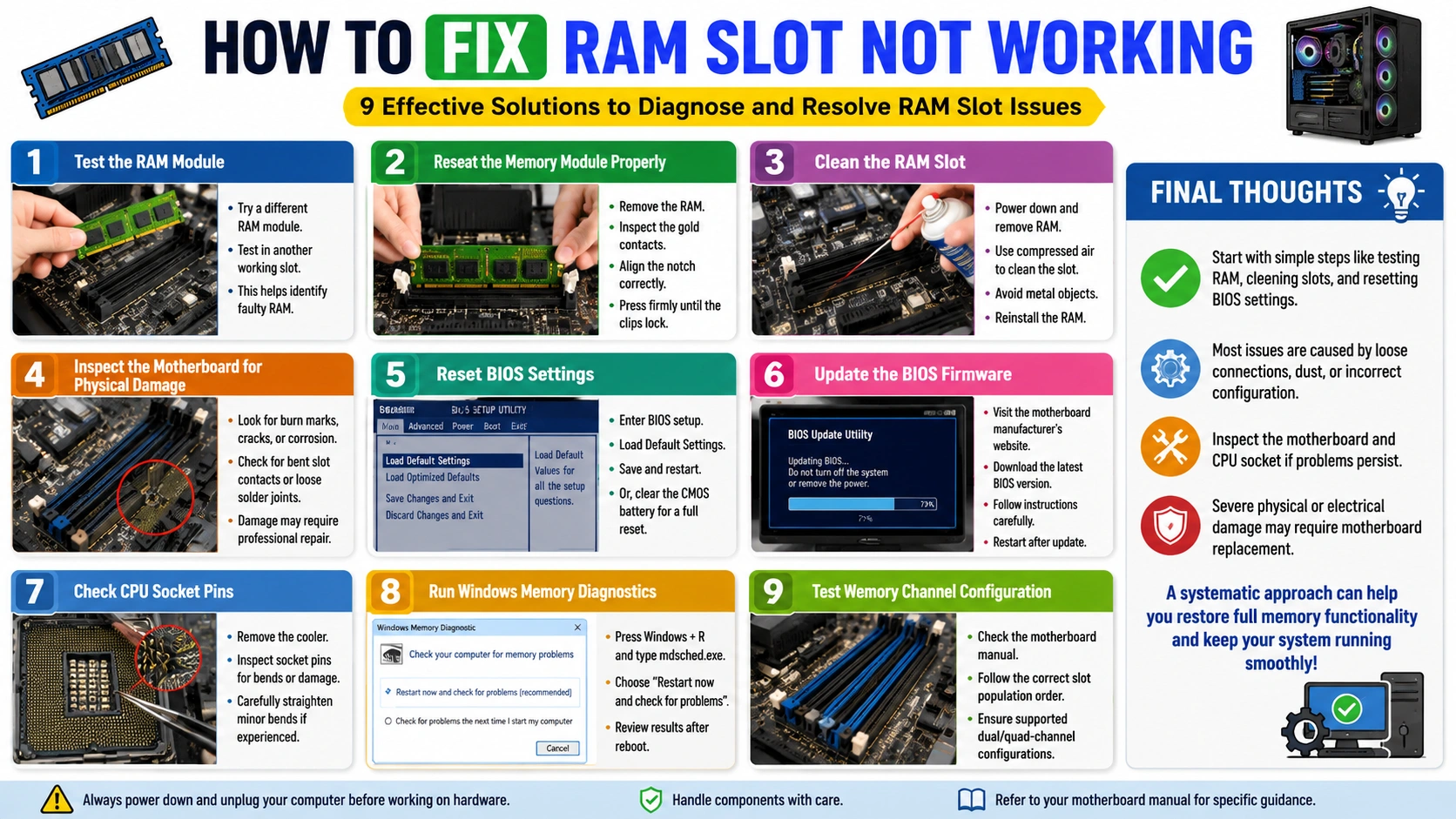 Fix RAM Slot Not Working: 9 Powerful Solutions Today Fix RAM Slot Not Working: 9 Powerful Solutions Today