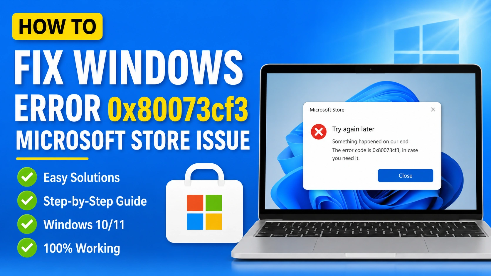 Fix Windows Error 0x80073cf3 Microsoft Store Issue