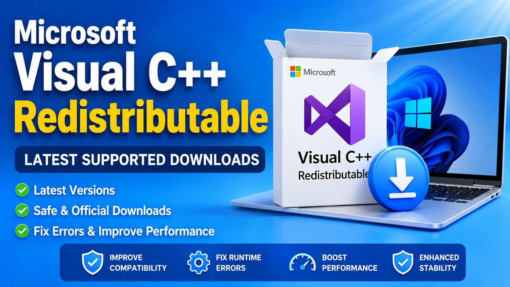 Microsoft Visual C++ Redistributable: 7 Best Download Tips Microsoft Visual C++ Redistributable