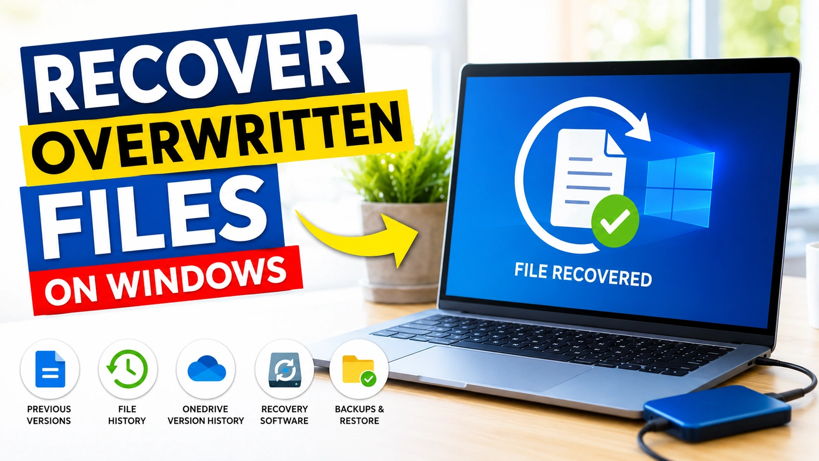 Recover Overwritten Files on Windows with Powerful Fixes