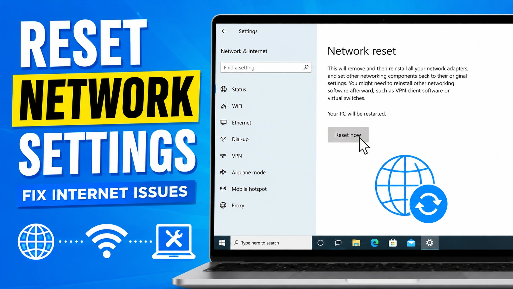 Reset Network Settings to Fix Internet Problems