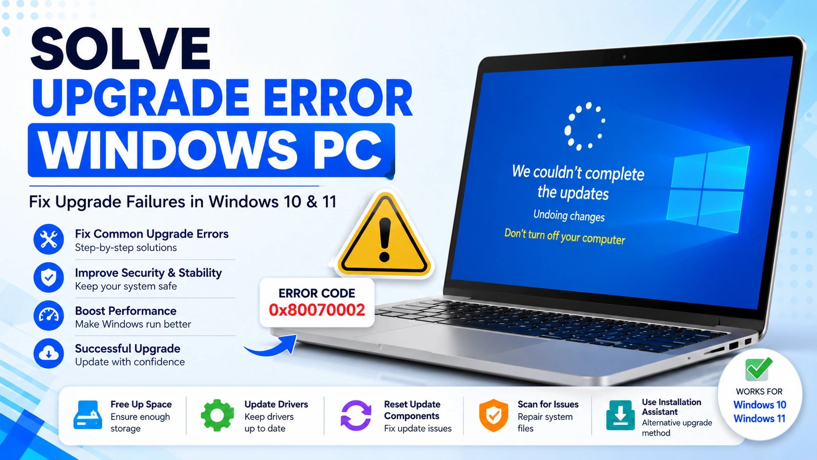 Solve Upgrade Error Windows PC: 9 Powerful Fixes Today