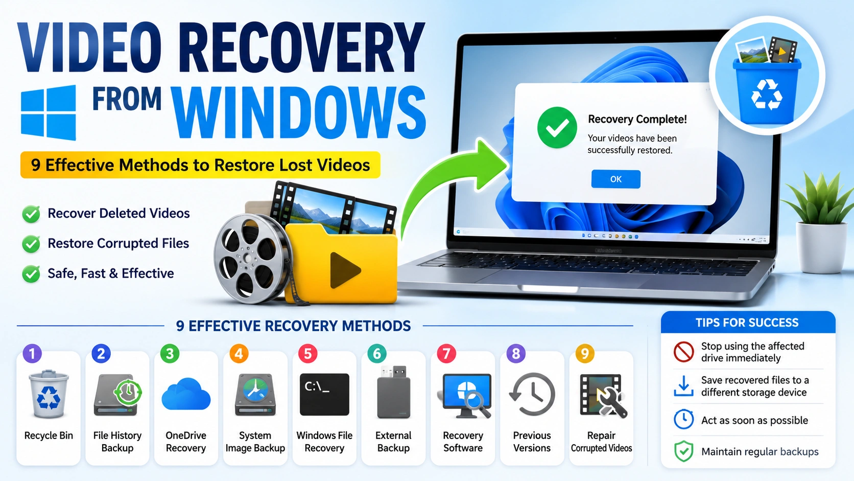 Video Recovery from Windows: 9 Powerful Methods That Work Video Recovery from Windows: 9 Powerful Methods That Work