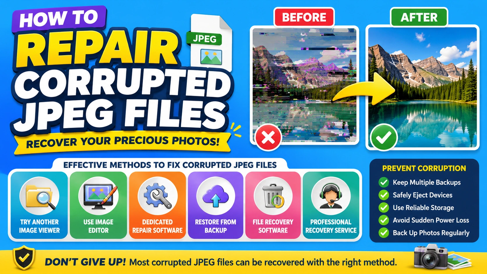 How to Repair Corrupted JPEG Files
