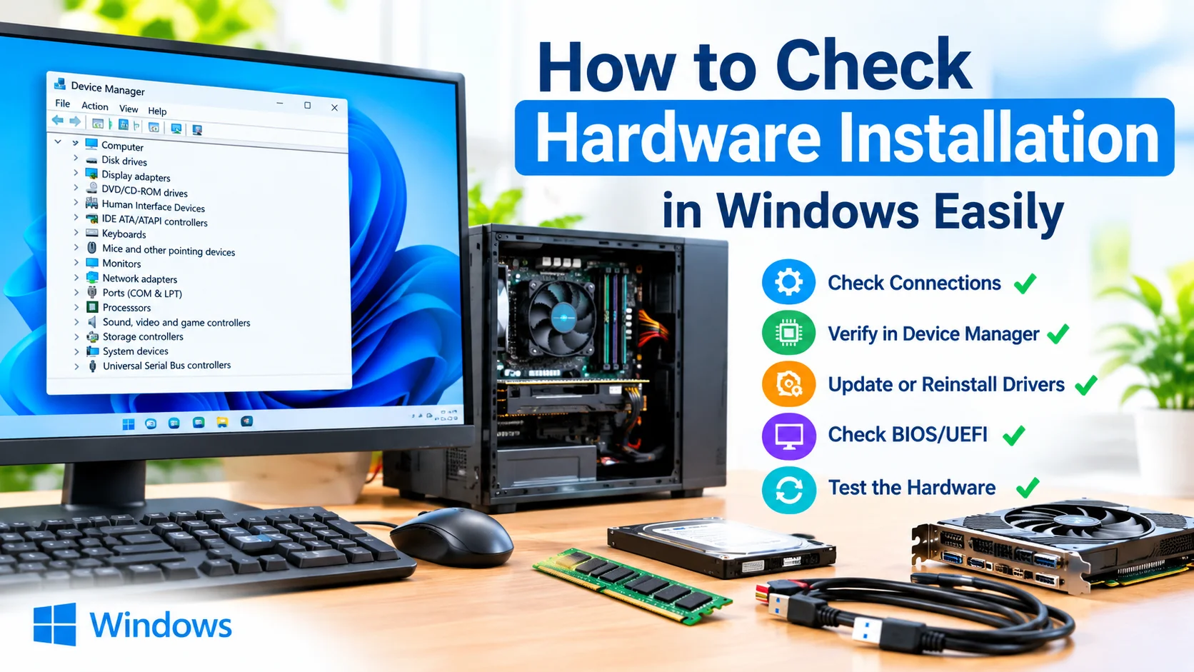 Check Hardware Installation in Windows Easily Check Hardware Installation in Windows Easily
