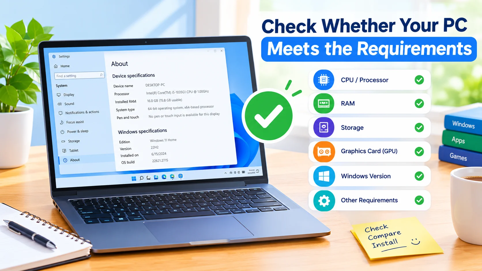 Check Whether Your PC Meets the Requirements Check Whether Your PC Meets the Requirements