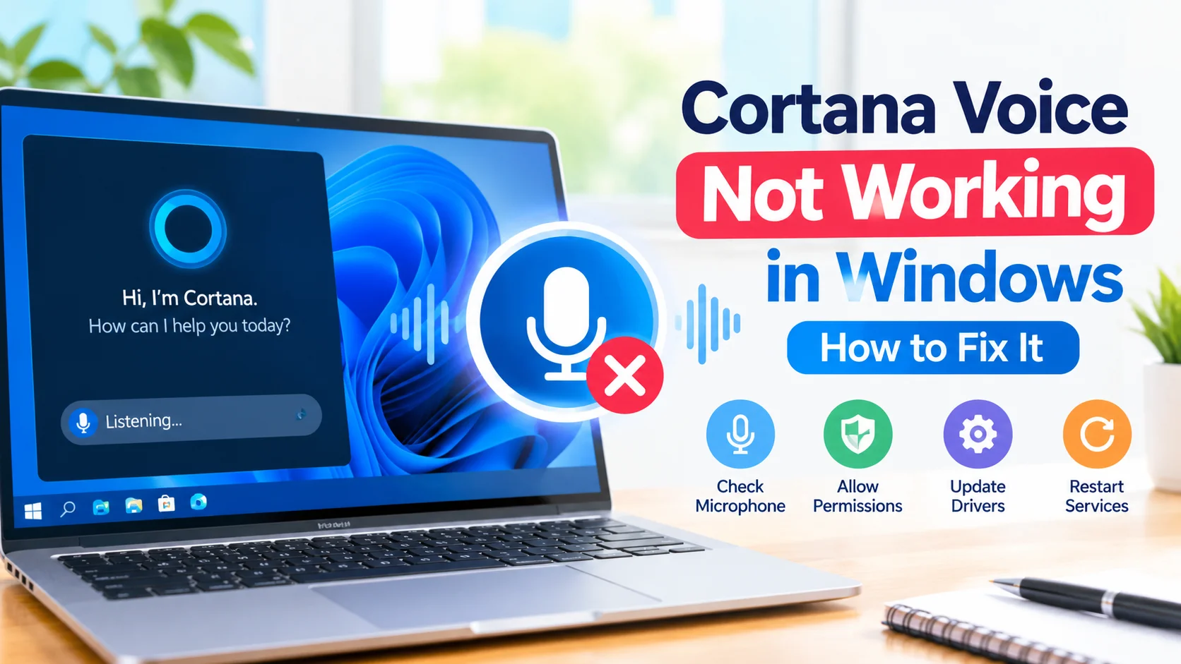 Cortana Voice Not Working in Windows