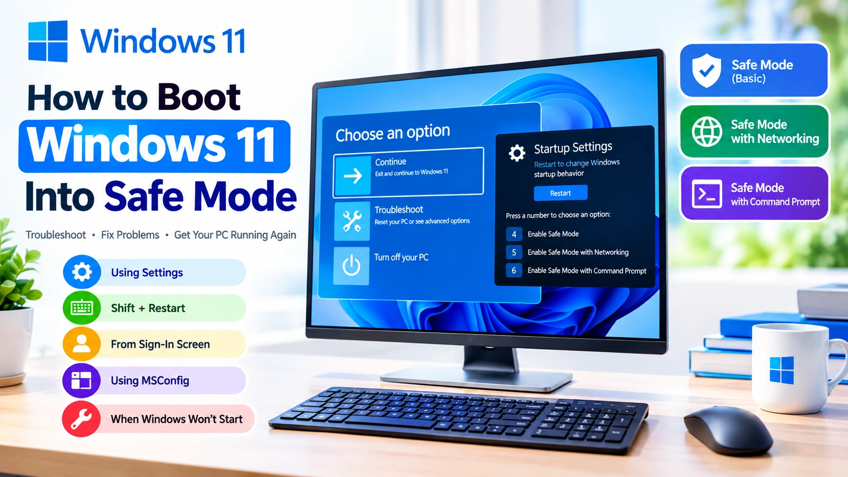 How to Boot Windows 11 Into Safe Mode How to Boot Windows 11 Into Safe Mode