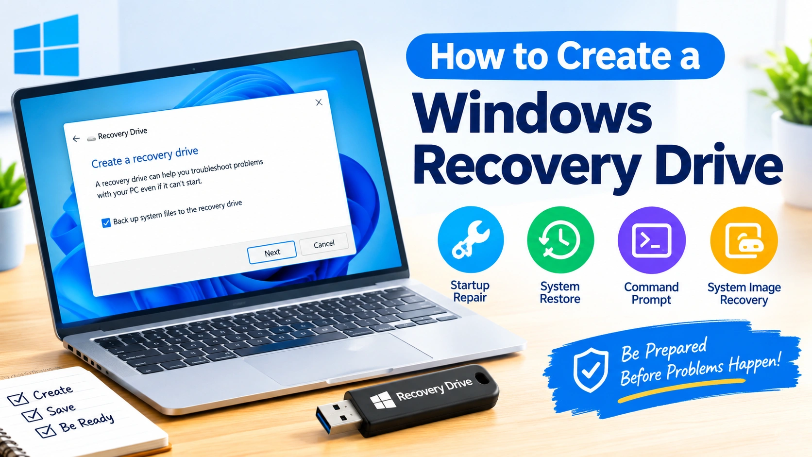 How to Create a Windows Recovery Drive How to Create a Windows Recovery Drive