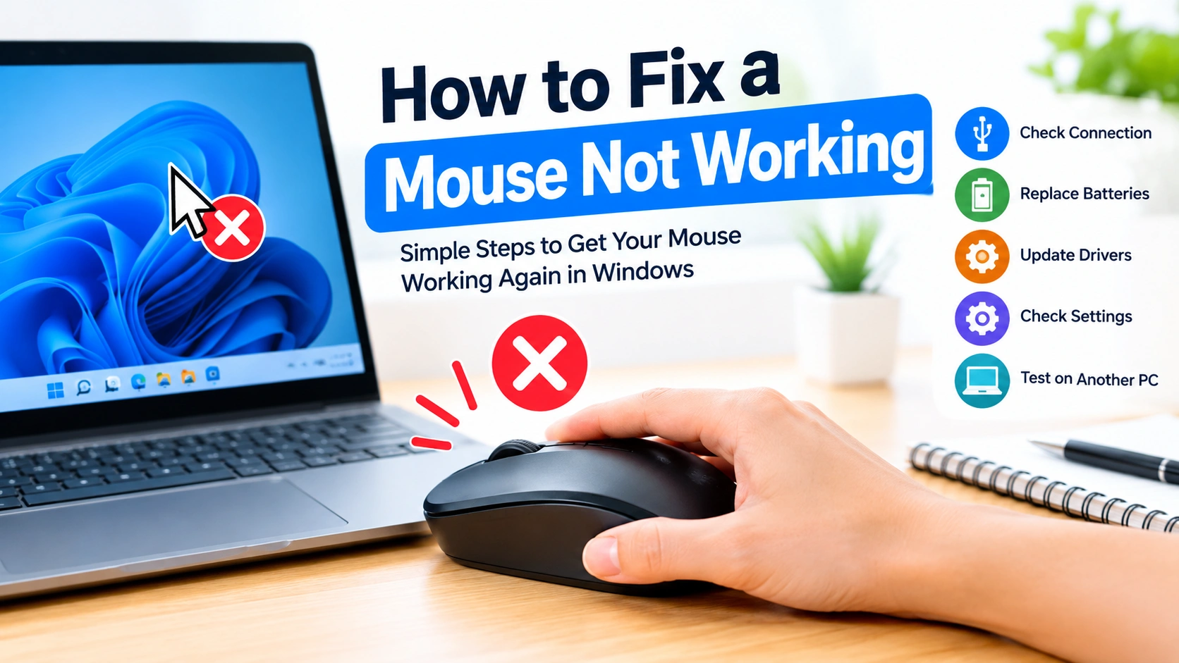 How to Fix a Mouse Not Working in Windows How to Fix a Mouse Not Working in Windows