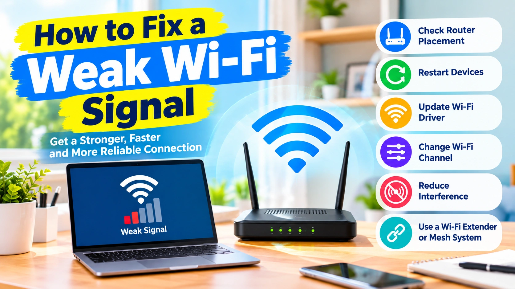 How to Fix a Weak Wi-Fi Signal
