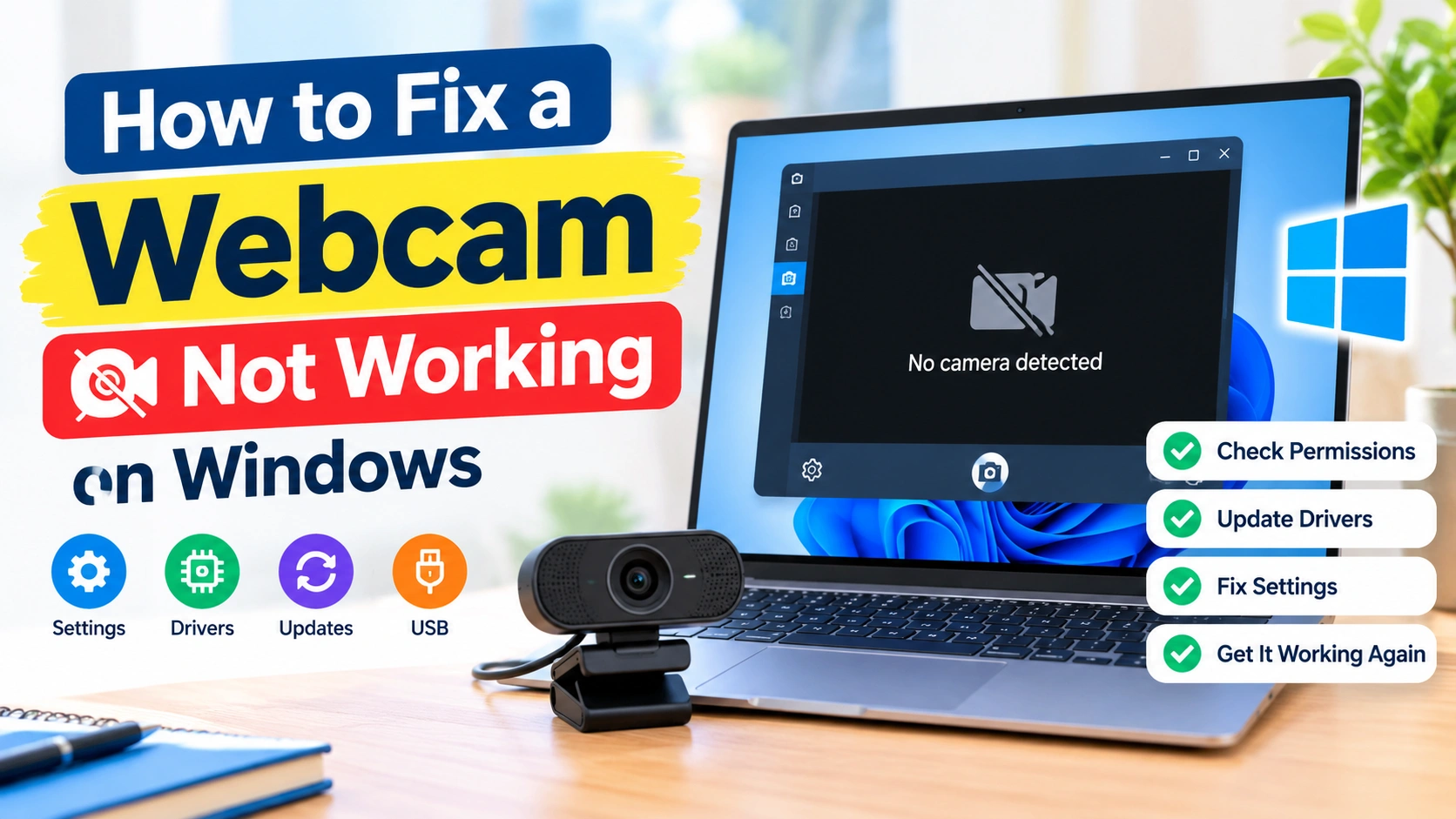 How to Fix a Webcam Not Working on Windows How to Fix a Webcam Not Working on Windows