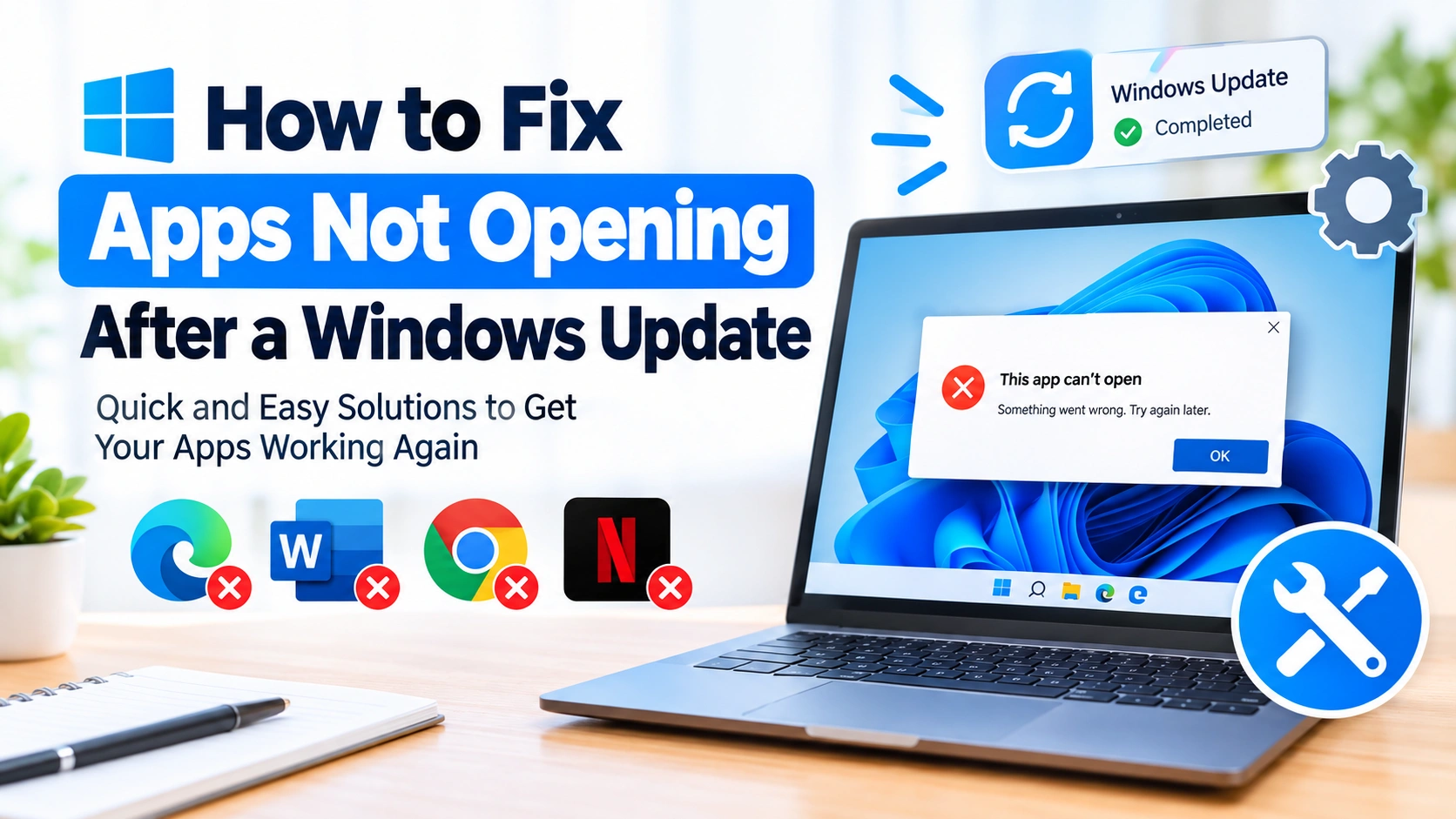 How to Fix Apps Not Opening After a Windows Update How to Fix Apps Not Opening After a Windows Update