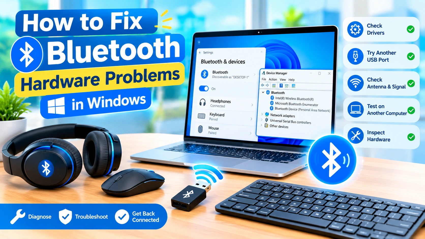 How to Fix Bluetooth Hardware Problems in Windows How to Fix Bluetooth Hardware Problems in Windows