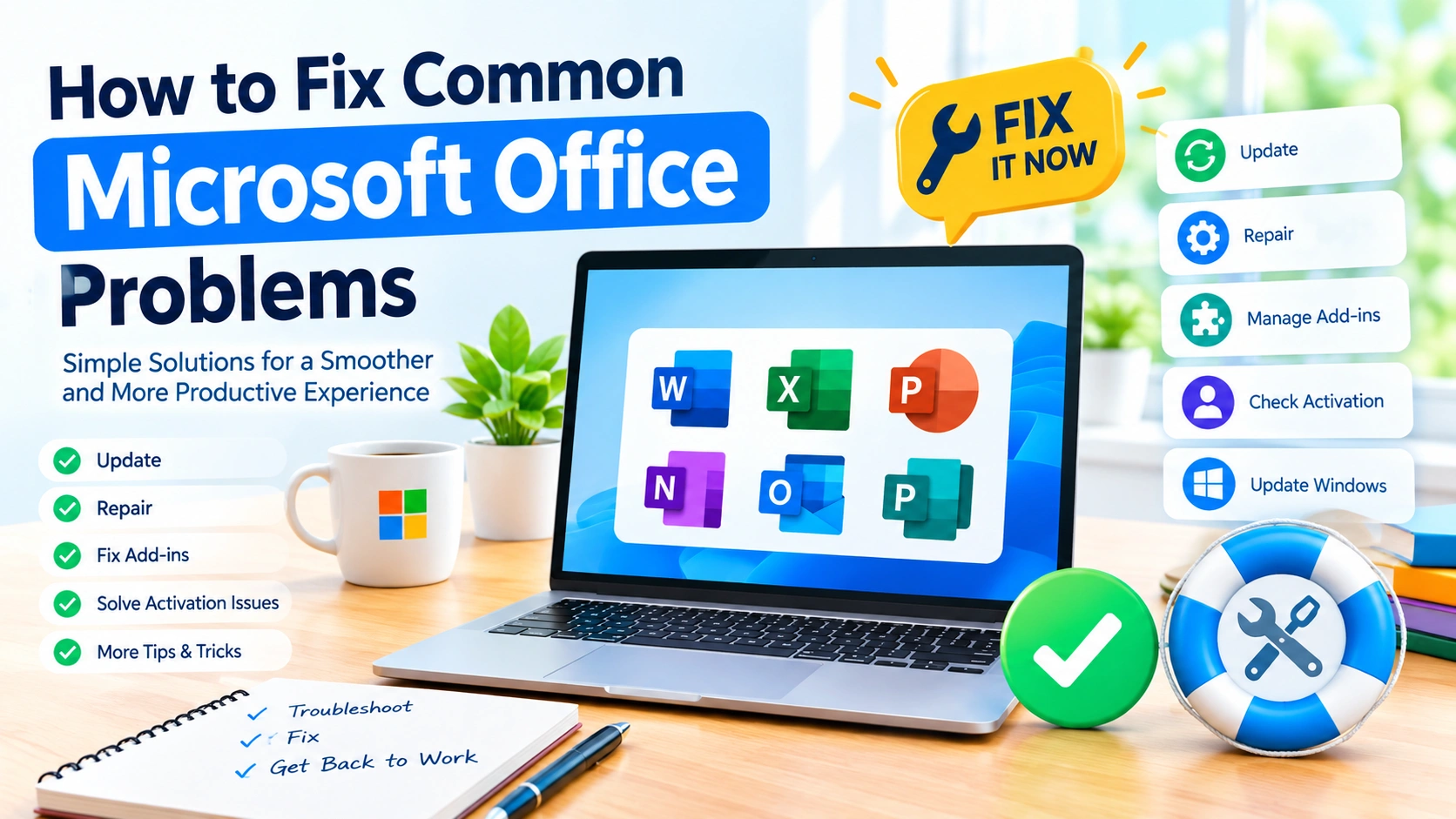 How to Fix Common Microsoft Office Problems How to Fix Common Microsoft Office Problems