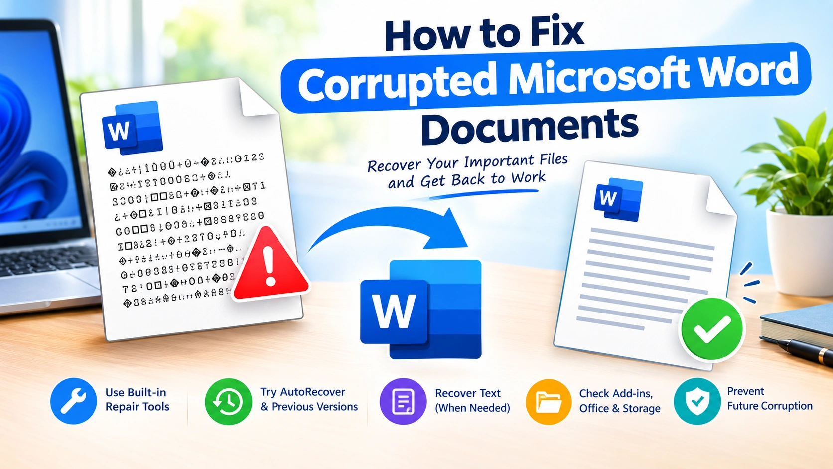 How to Fix Corrupted Microsoft Word Documents How to Fix Corrupted Microsoft Word Documents