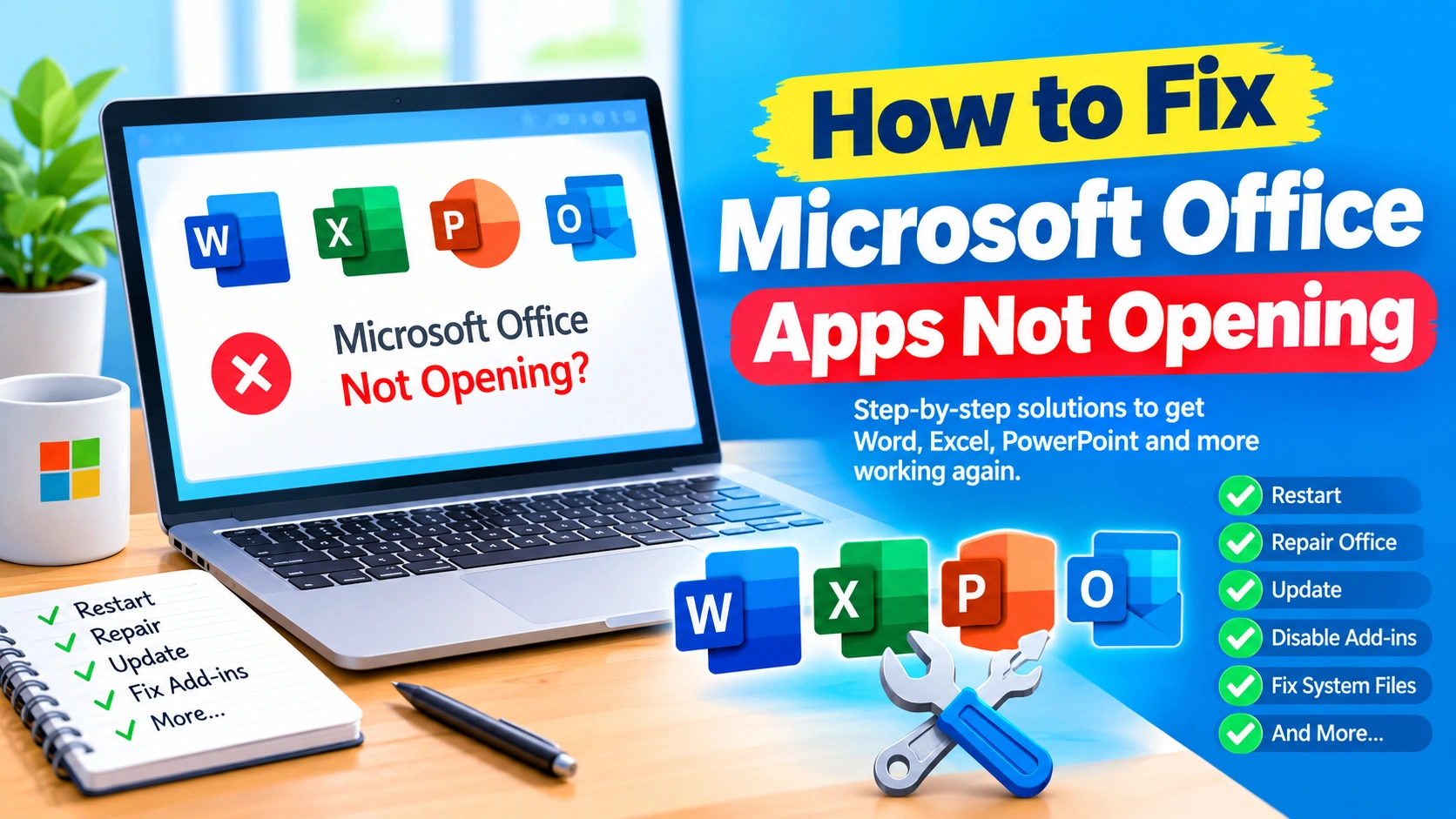 How to Fix Microsoft Office Apps Not Opening How to Fix Microsoft Office Apps Not Opening