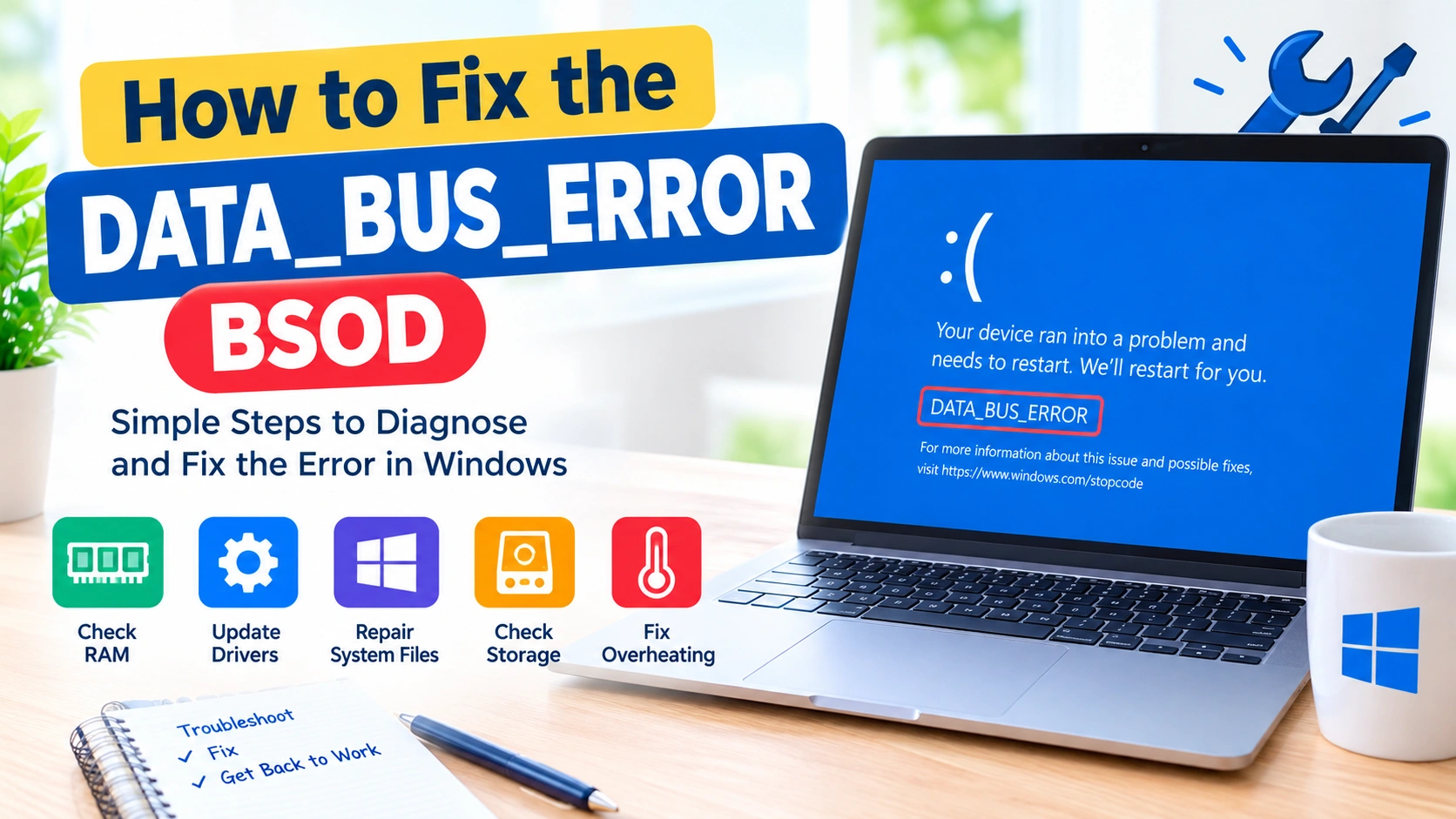 How to Fix the DATA_BUS_ERROR BSOD in Windows How to Fix the DATA_BUS_ERROR BSOD in Windows