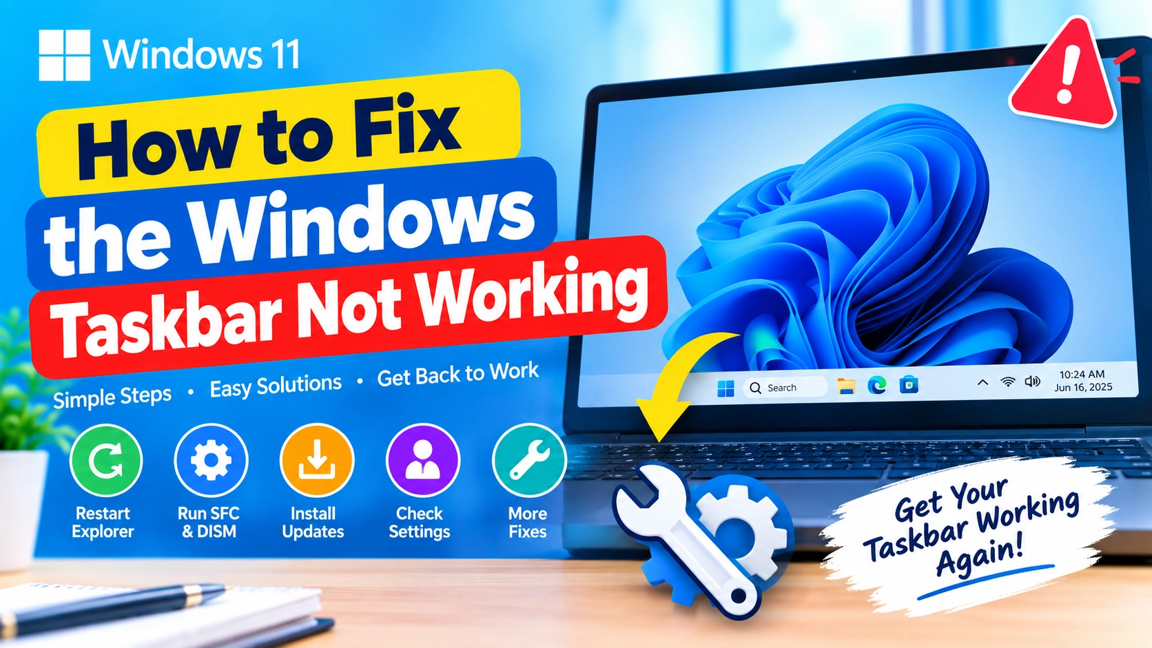 How to Fix the Windows Taskbar Not Working How to Fix the Windows Taskbar Not Working