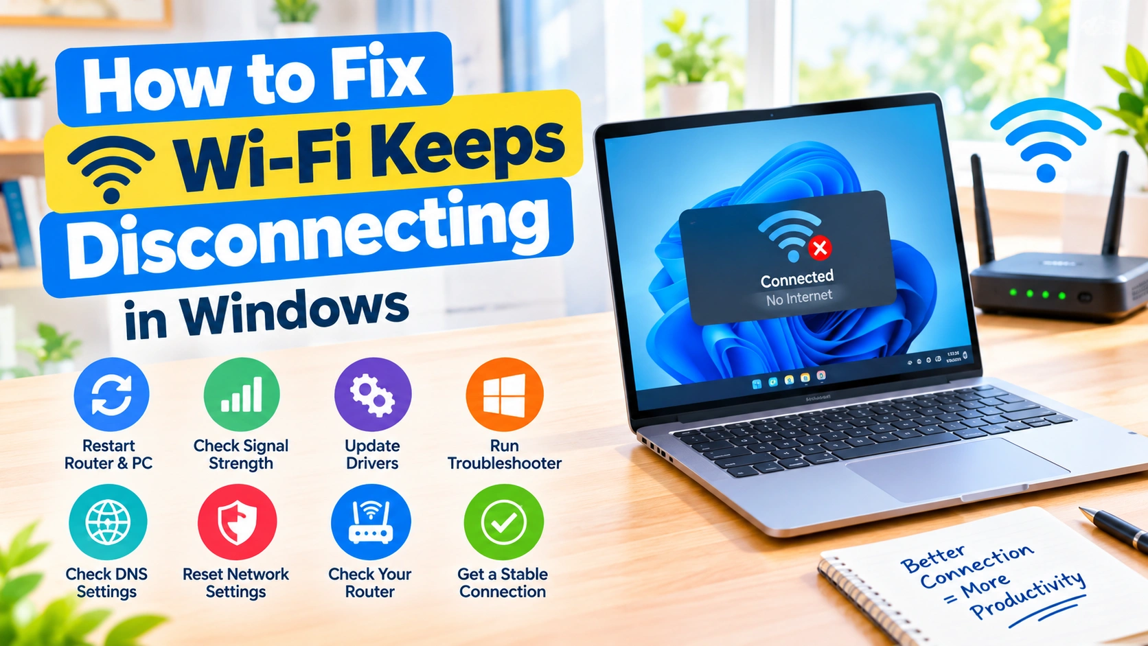 How to Fix Wi-Fi Keeps Disconnecting in Windows