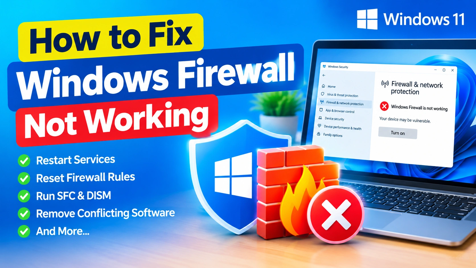 How to Fix Windows Firewall Not Working How to Fix Windows Firewall Not Working