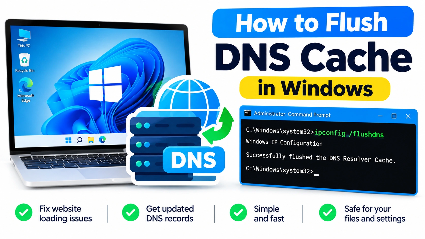 How to Flush DNS Cache in Windows