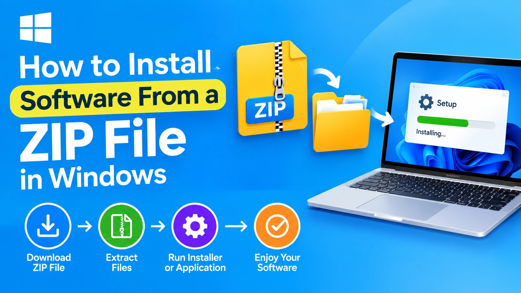 How to Install Software From a ZIP File in Windows How to Install Software From a ZIP File in Windows