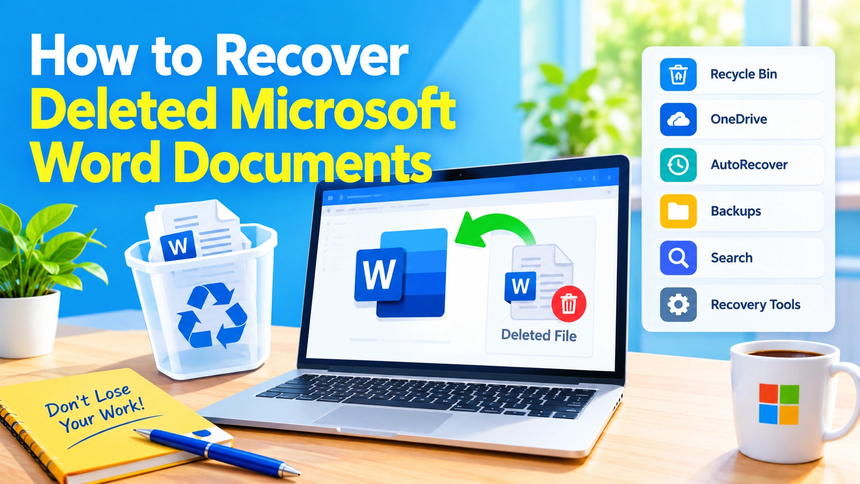 How to Recover Deleted Microsoft Word Documents How to Recover Deleted Microsoft Word Documents