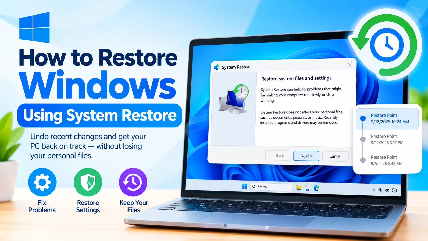 How to Restore Windows Using System Restore How to Restore Windows Using System Restore