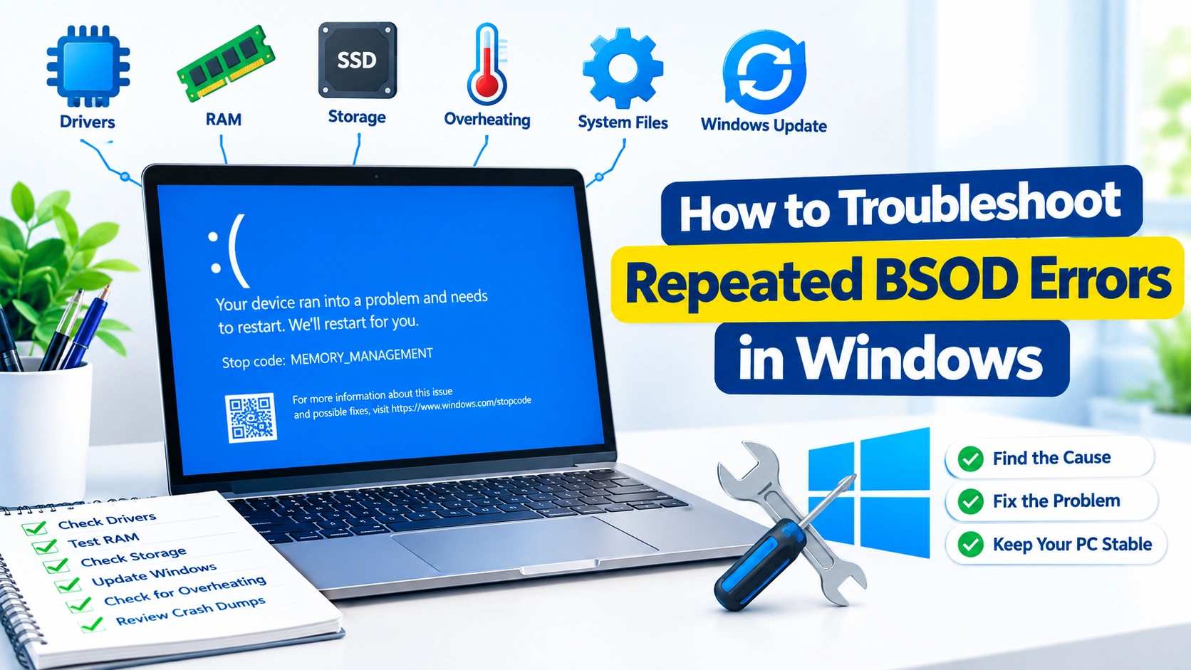How to Troubleshoot Repeated BSOD Errors in Windows How to Troubleshoot Repeated BSOD Errors in Windows