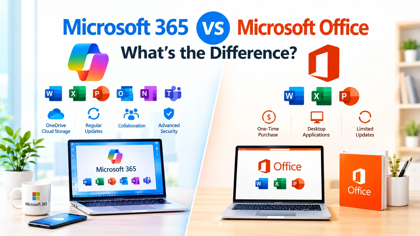 Microsoft 365 vs Microsoft Office: What's the Difference?