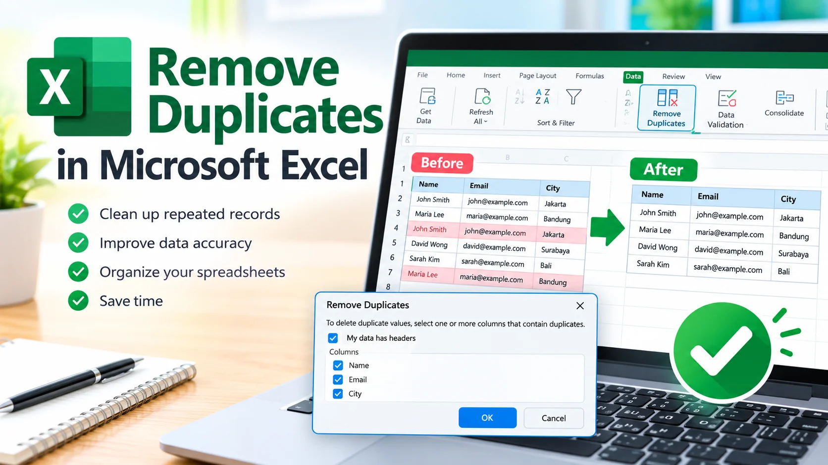 Remove Duplicates in Microsoft Excel