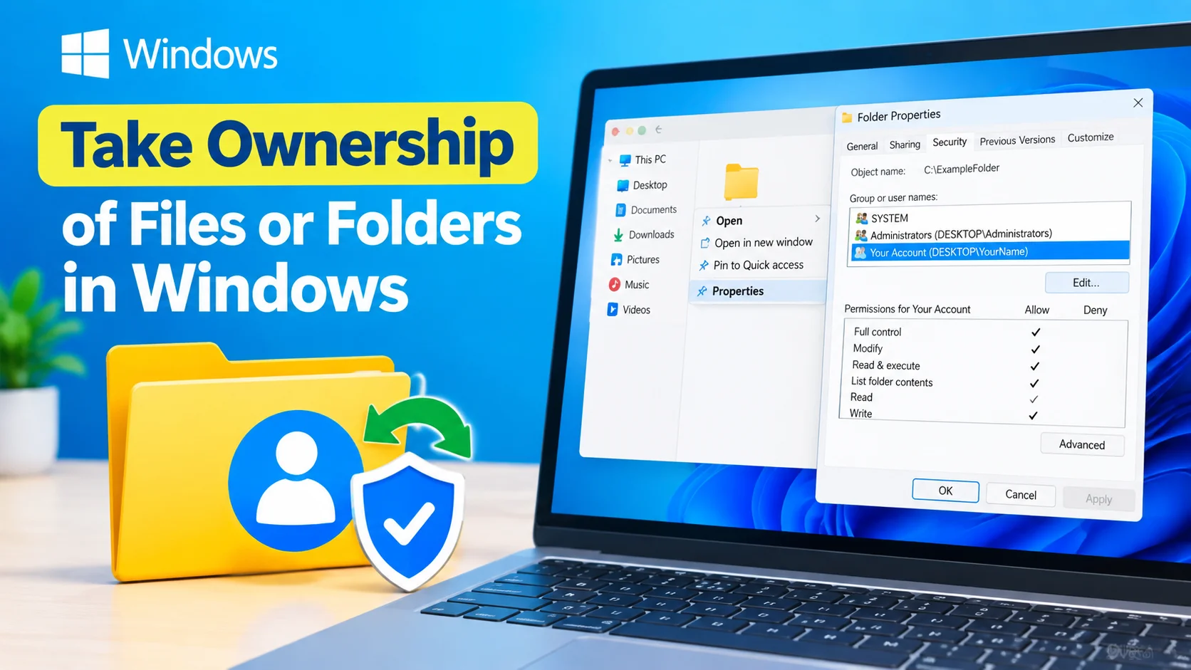 Take Ownership of Files or Folders in Windows Take Ownership of Files or Folders in Windows