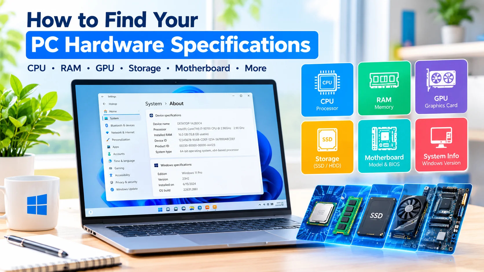 How to Find Your PC Hardware Specifications in Windows