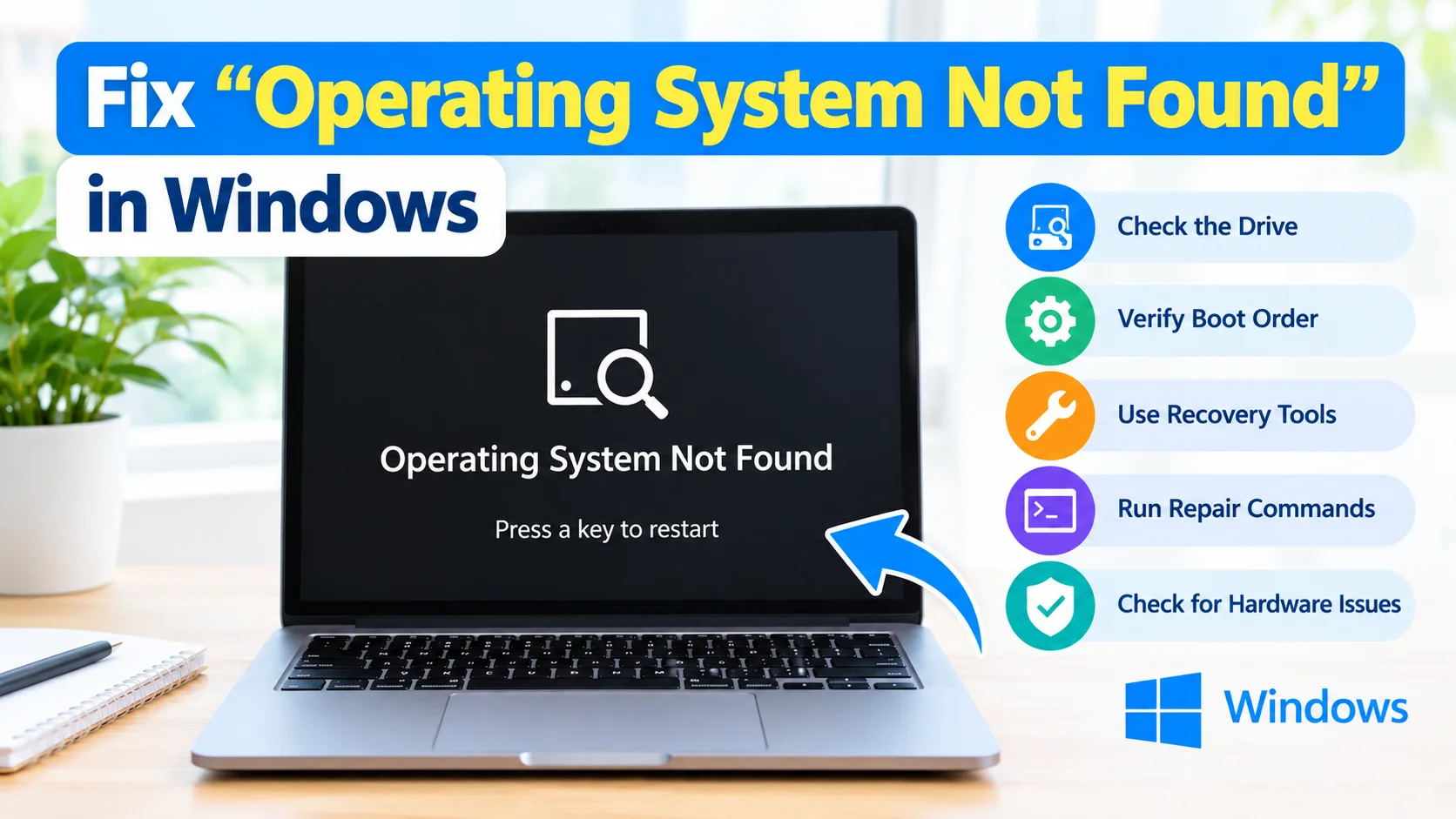 Fix “Operating System Not Found” in Windows Fix “Operating System Not Found” in Windows
