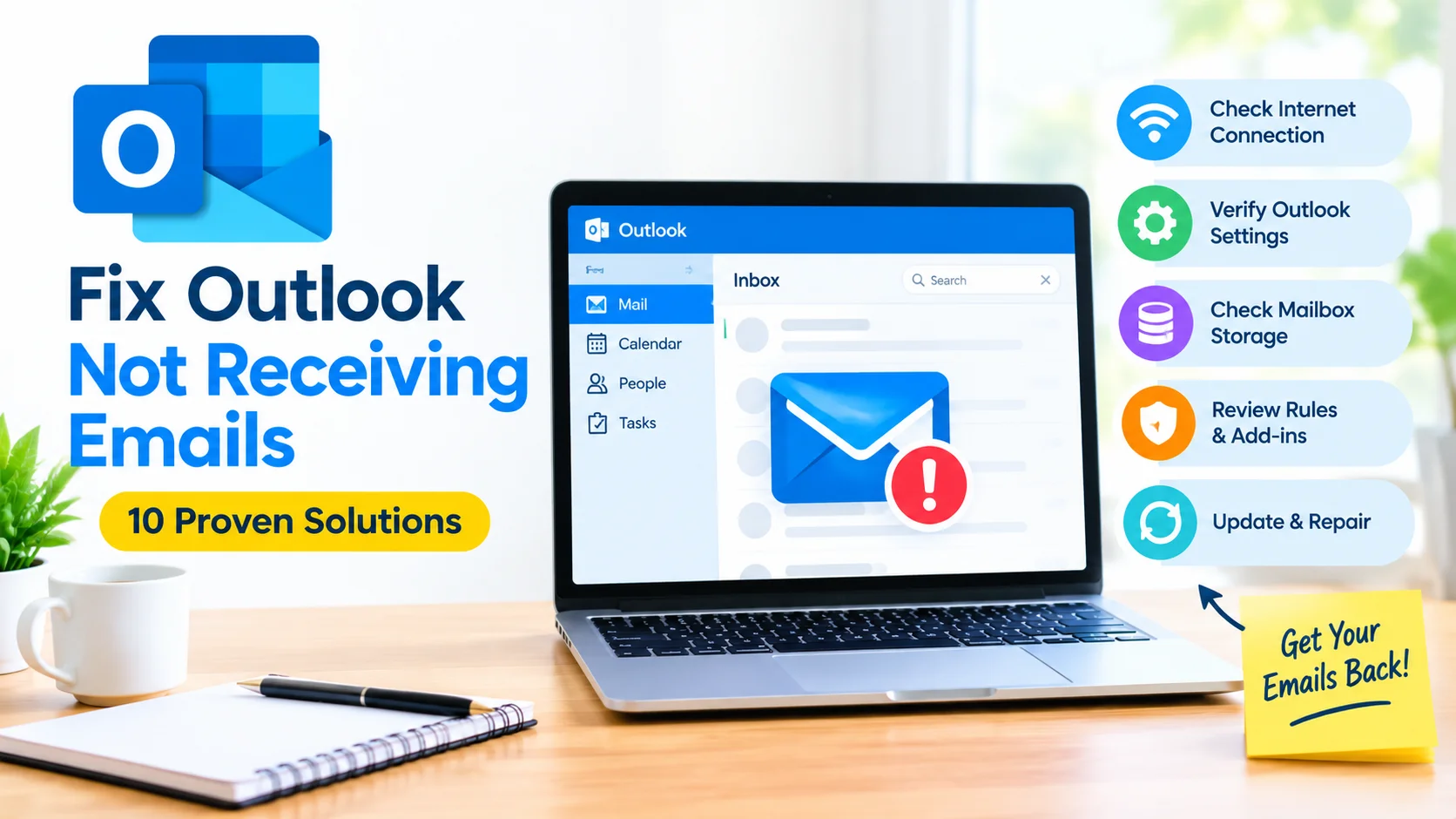 Fix Outlook Is Not Receiving Emails